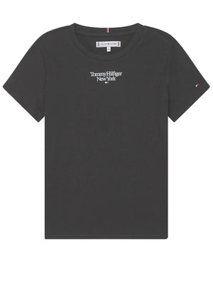 Tommy Hilfiger Girls New York Graphic T-Shirt, Black