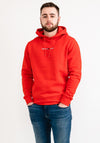 Tommy Jeans Linear Logo Hoodie, Deep Crimson