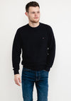 Tommy Hilfiger Grid Check Crew Neck Sweater, Desert Sky