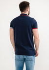 Tommy Jeans Contrast Cuff Polo Shirt, Twilight Navy