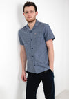 Tommy Jeans Classic Linen Camp Shirt, Twilight Navy