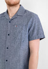 Tommy Jeans Classic Linen Camp Shirt, Twilight Navy