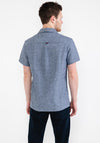 Tommy Jeans Classic Linen Camp Shirt, Twilight Navy