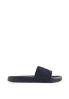Tommy Hilfiger Embossed Logo Sliders, Navy