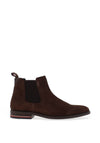 Tommy Hilfiger Signature Suede Chelsea Boot, Cocoa