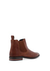Tommy Hilfiger Signature Leather Chelsea Boot, Winter Cognac