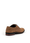 Tommy Hilfiger Mens Panelled Suede Oxford Shoes, Soft Brown