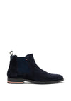 Tommy Hilfiger Signature Hilfiger Suede Chelsea Boot, Desert Sky