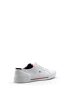 Tommy Hilfiger Mens Core Corporate Canvas Trainers, White
