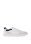 Tommy Hilfiger Mens Mixed Texture Cupsole Basketball Trainers, White