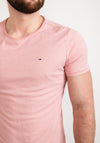 Tommy Jeans Jaspe Crew Neck T-Shirt, Broadway Pink Heather