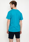 Tommy Jeans Small Text Logo T-Shirt, New Teal