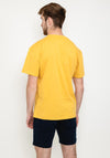 Tommy Jeans Small Text Logo T-Shirt, Tuscan Yellow