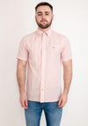Tommy Hilfiger Fake Solid Coloured Shirt, Guava