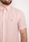 Tommy Hilfiger Fake Solid Coloured Shirt, Guava