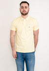 Tommy Hilfiger Contrast Placket Polo Shirt, Lemon Twist