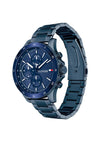 Tommy Hilfiger Mens Bank Stainless Steel Watch, Navy Blue