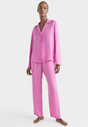 Tommy Hilfiger Womens Satin Pyjama Set, Lilac Orchid