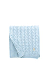 Tommy Hilfiger TH Timeless Cable Knit Scarf, Blue
