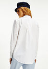 Tommy Hilfiger Women's Monogram Embroidery Shirt, White