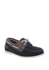 Tommy Hilfiger Suede Slip on Boatshoe, Navy
