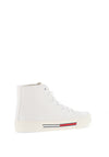 Tommy Jeans Canvas Hi Top Trainer, White