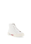 Tommy Jeans Canvas Hi Top Trainer, White