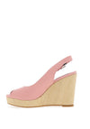 Tommy Hilfiger Womens Iconic Sling Back High Wedge Sandals, Pink