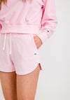 Tommy Jeans Womens Pastel Velour Shorts, Pink