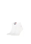 Tommy Hilfiger Mens Quarter Flag Trainer Sock Twin Part, White
