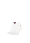 Tommy Hilfiger Mens Quarter Flag Trainer Sock Twin Part, White