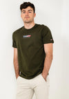 Tommy Jeans Entry Print T-Shirt, Dark Olive