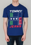 Tommy Jean's Men’s Block T-Shirt, Navy Blue