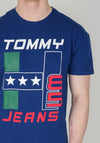 Tommy Jean's Men’s Block T-Shirt, Navy Blue