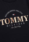 Tommy Hilfiger Girls Foil Graphic T-Shirt, Navy