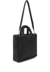 Tommy Hilfiger Quilted Monogram Tote, Black