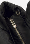 Tommy Hilfiger Quilted Monogram Tote, Black