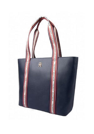 Tommy Hilfiger Monogram Shopper Large Tote Bag, Navy