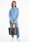 Tommy Hilfiger Monogram Shopper Large Tote Bag, Navy