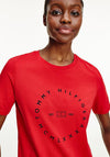 Tommy Hilfiger Circle Logo Crewneck T-Shirt, Red