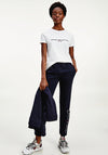 Tommy Hilfiger Women’s Heritage Logo Embroidered T-Shirt, White
