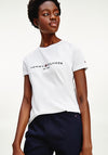 Tommy Hilfiger Women’s Heritage Logo Embroidered T-Shirt, White
