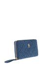 Tommy Hilfiger Flow Large Zip Around Wallet, Blue