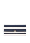 Tommy Hilfiger Iconic Stripe Large Flap Over Wallet, Navy