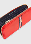 Tommy Hilfiger Large Zip-Around Signature Wallet, Red