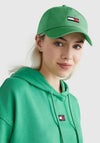 Tommy Jeans Flag Embroidery Baseball Cap, Coastal Green