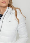 Tommy Jeans Womens Basic Quilted Jacket, White