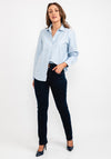 Tommy Hilfiger Womens Oxford Relaxed Shirt, Breezy Blue