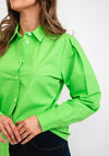 Tommy Hilfiger Womens Poplin Shirt, Spring Lime