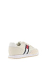 Tommy Jeans Womens Mixed Panel Retro Trainers, Cream